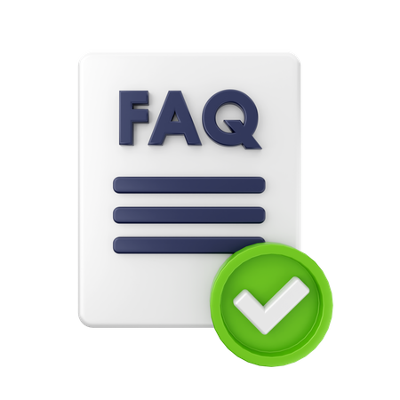 Documento de preguntas frecuentes aprobado  3D Icon