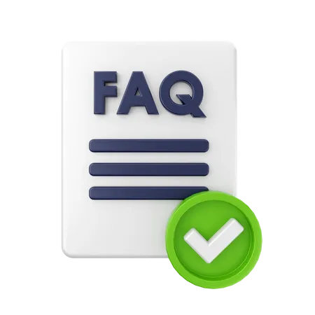Documento de preguntas frecuentes aprobado  3D Icon