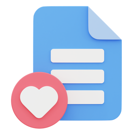 Documento favorito  3D Icon