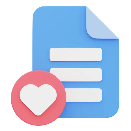 Documento favorito  3D Icon