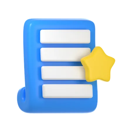 Documento favorito  3D Icon