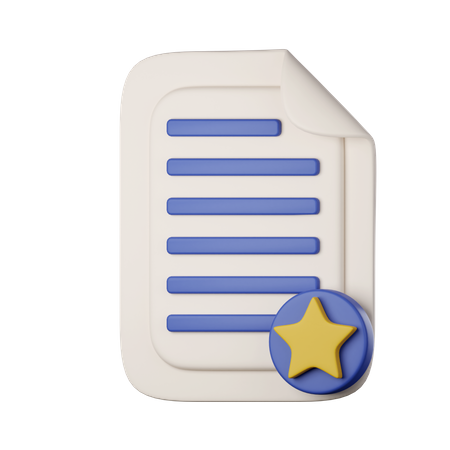 Documento favorito  3D Icon