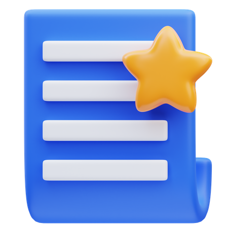 Documento favorito  3D Icon