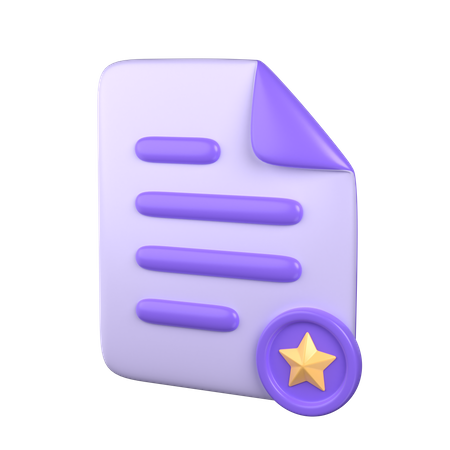 Documento favorito  3D Icon