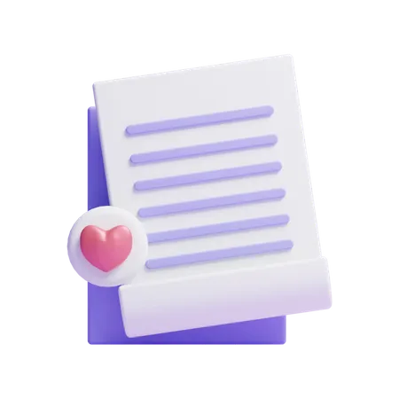 Documento favorito  3D Icon