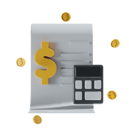 Documento financeiro  3D Icon