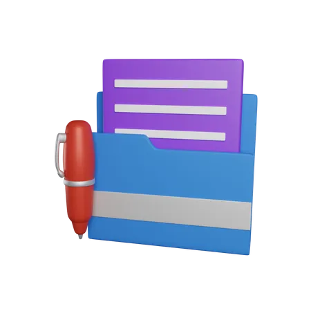 Signo de documento  3D Icon