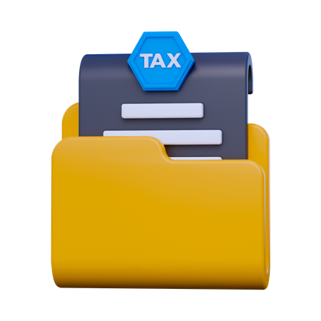 Documento fiscal  3D Icon