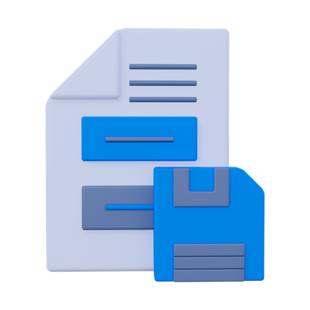 Guardar documento  3D Icon