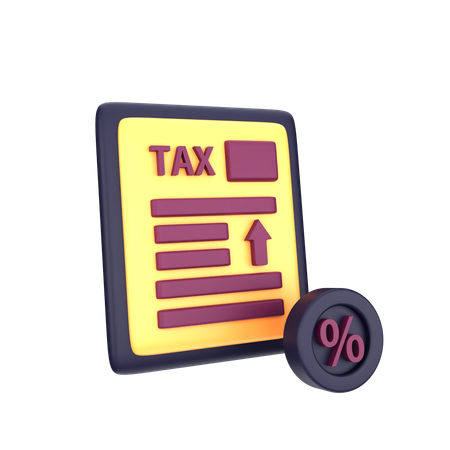 Documento fiscal  3D Icon