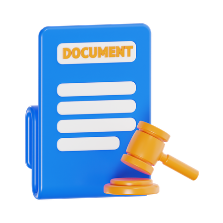 Documento legal  3D Icon