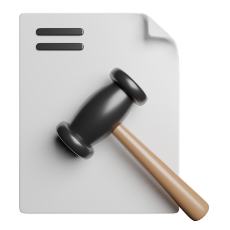 Documento legal  3D Icon