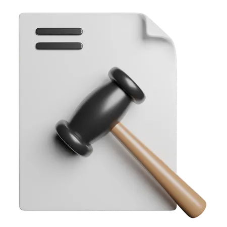 Documento legal  3D Icon
