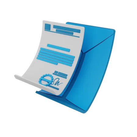 Documento legal  3D Icon