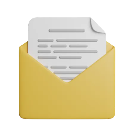Mensagem De Envelope De Carta 3D Icon
