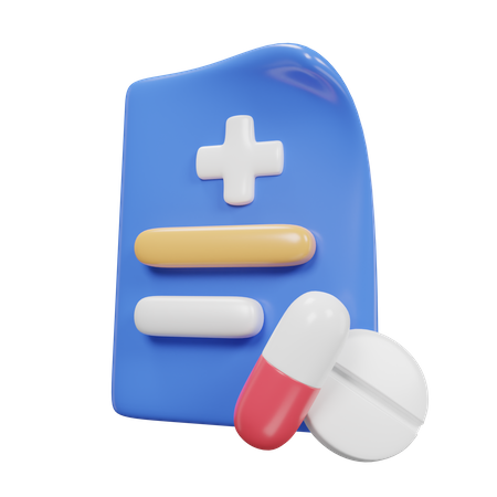 Documento medico  3D Icon