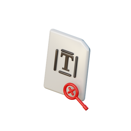 Documento no encontrado  3D Icon