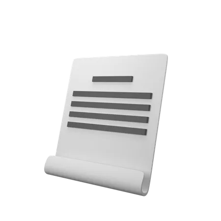 Documento de escritório  3D Icon