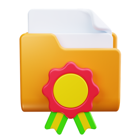 Documento oficial  3D Icon