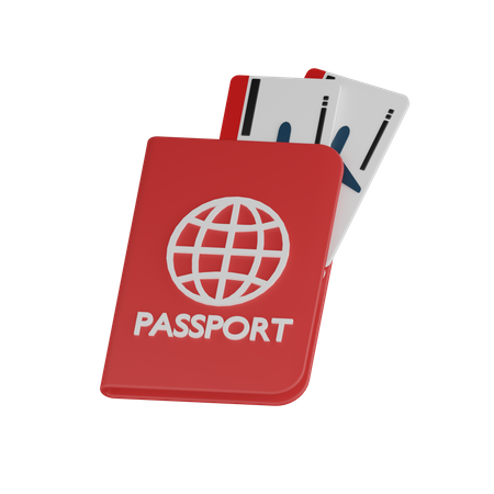 Documento de passaporte  3D Icon