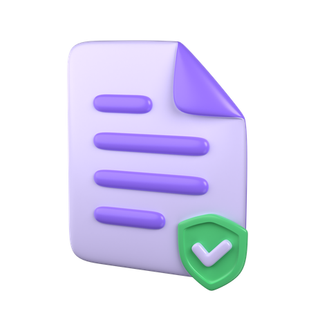 Documento protegido  3D Icon