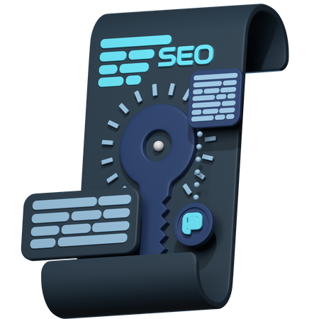 Documento seo  3D Icon