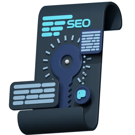 Documento seo  3D Icon