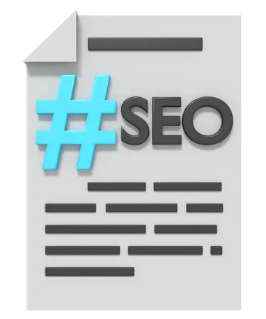 Documento seo  3D Icon