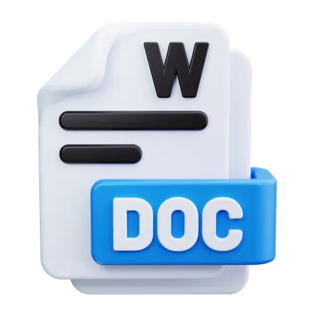 Documento do Word  3D Icon