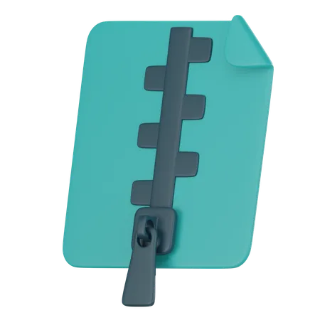 Documento zip  3D Icon