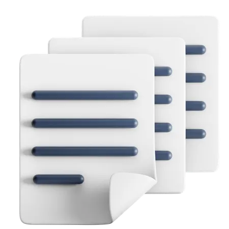 Documentos  3D Icon