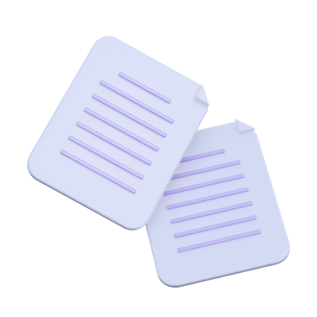 Documentos  3D Icon
