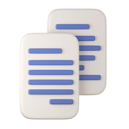 Documentos  3D Icon