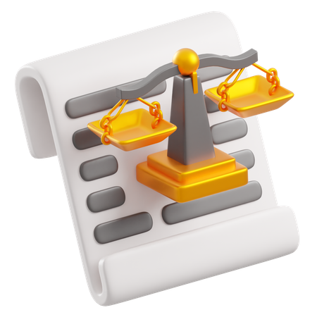 Documentos legais  3D Icon
