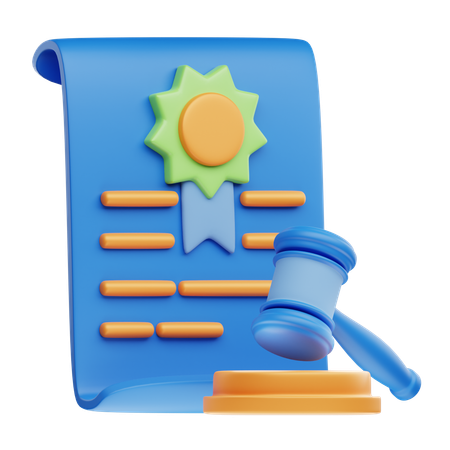 Documentos legales  3D Icon