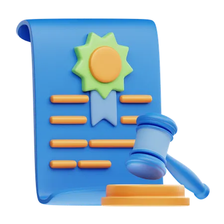 Documentos legales  3D Icon