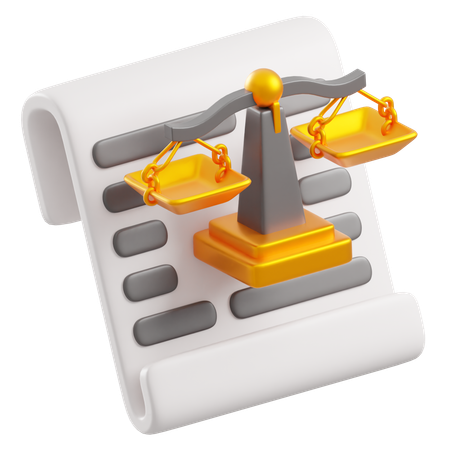 Documentos legales  3D Icon