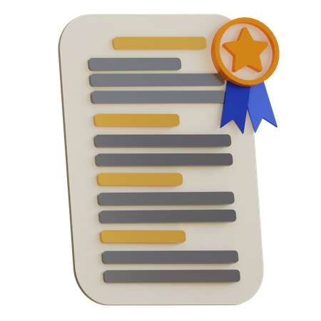 Documentos valiosos  3D Icon