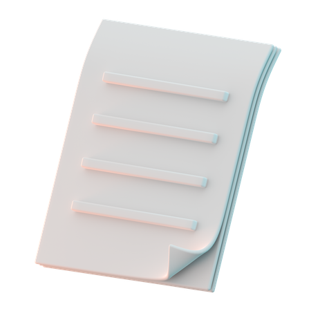 Papiers  3D Icon