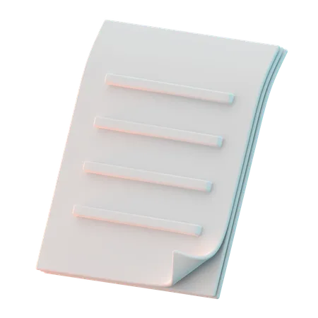 Papiers  3D Icon