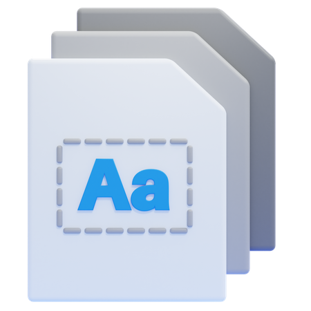 Papiers  3D Icon