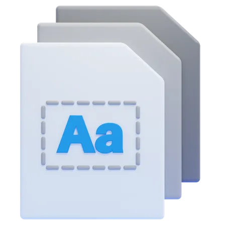 Papiers  3D Icon