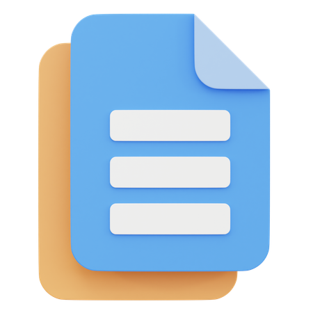 Documents  3D Icon