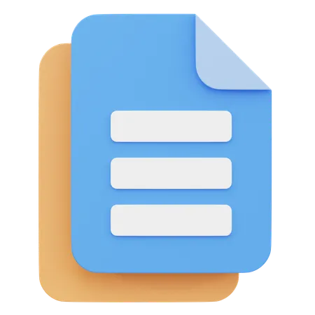 Documents  3D Icon