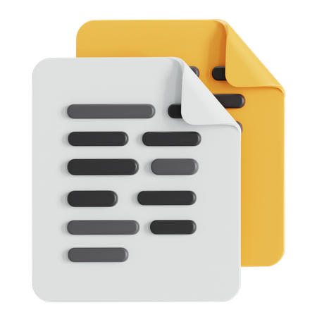 Documents  3D Icon