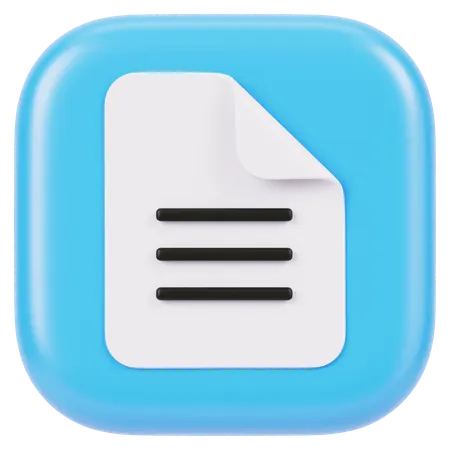 Documents  3D Icon