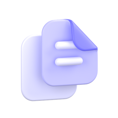 Documents  3D Icon