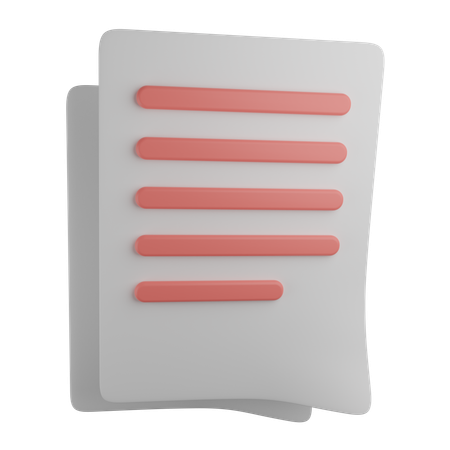 Documents  3D Icon