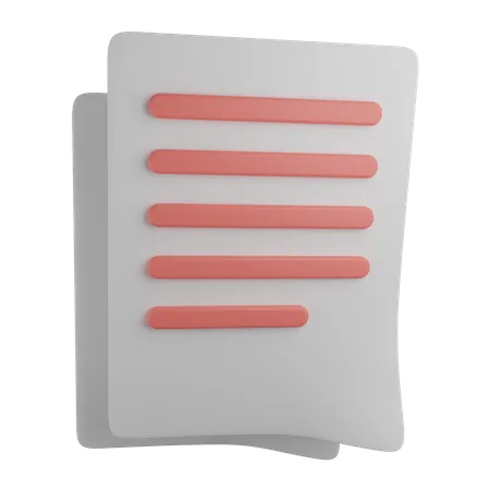 Documents  3D Icon