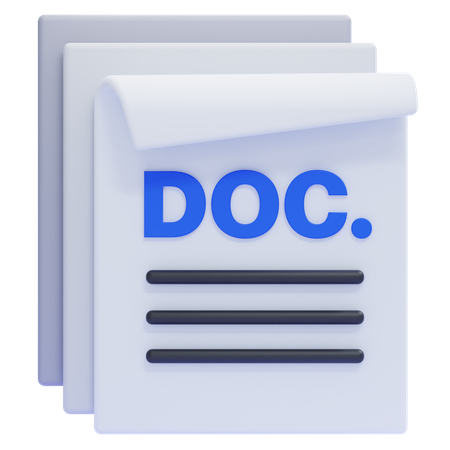 Documents  3D Icon